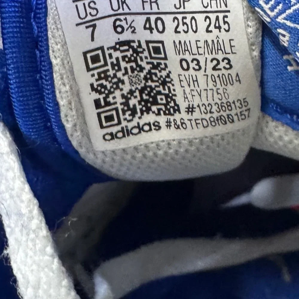 Adidas Forum‎ Low Mens White Royal Blue Retro Basketball Sneakers FY7756 Size 7